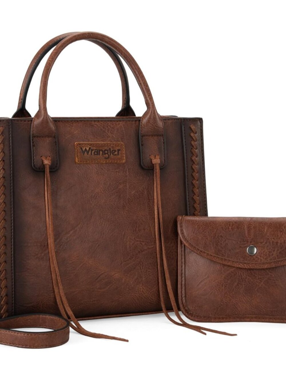 Wrangler Tote Bag for Women Western Cowhide Purse and Wallet Set